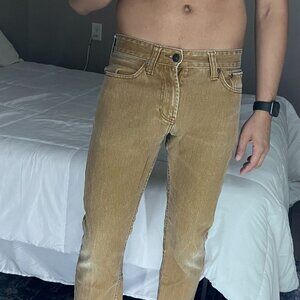 light brown gravels bullhead slim mens pants 30x30